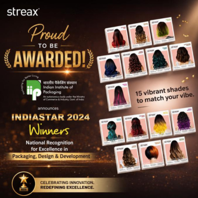 India Star Packaging Award 24 Streax Hair Highlights Kit