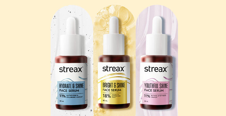 Streax Face Serum Range