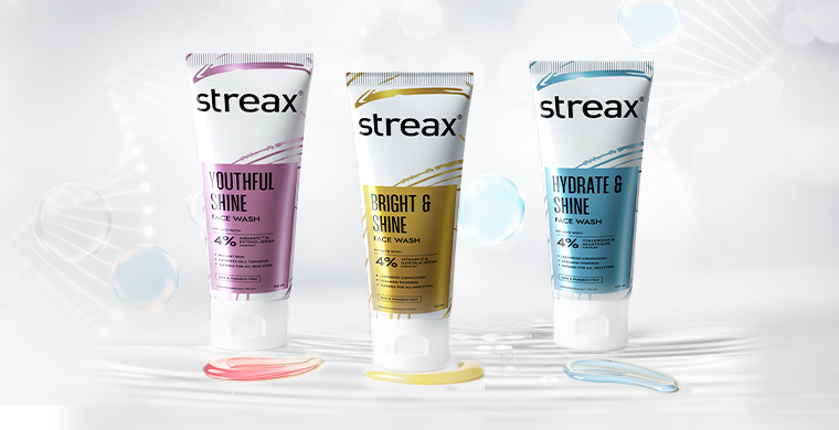 Streax Face Wash Range