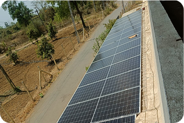 Solar Panels are donated to Aashray Hostel​