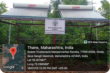 Solar Boilers are provided at Hostel at Mamnoli, Murbad​